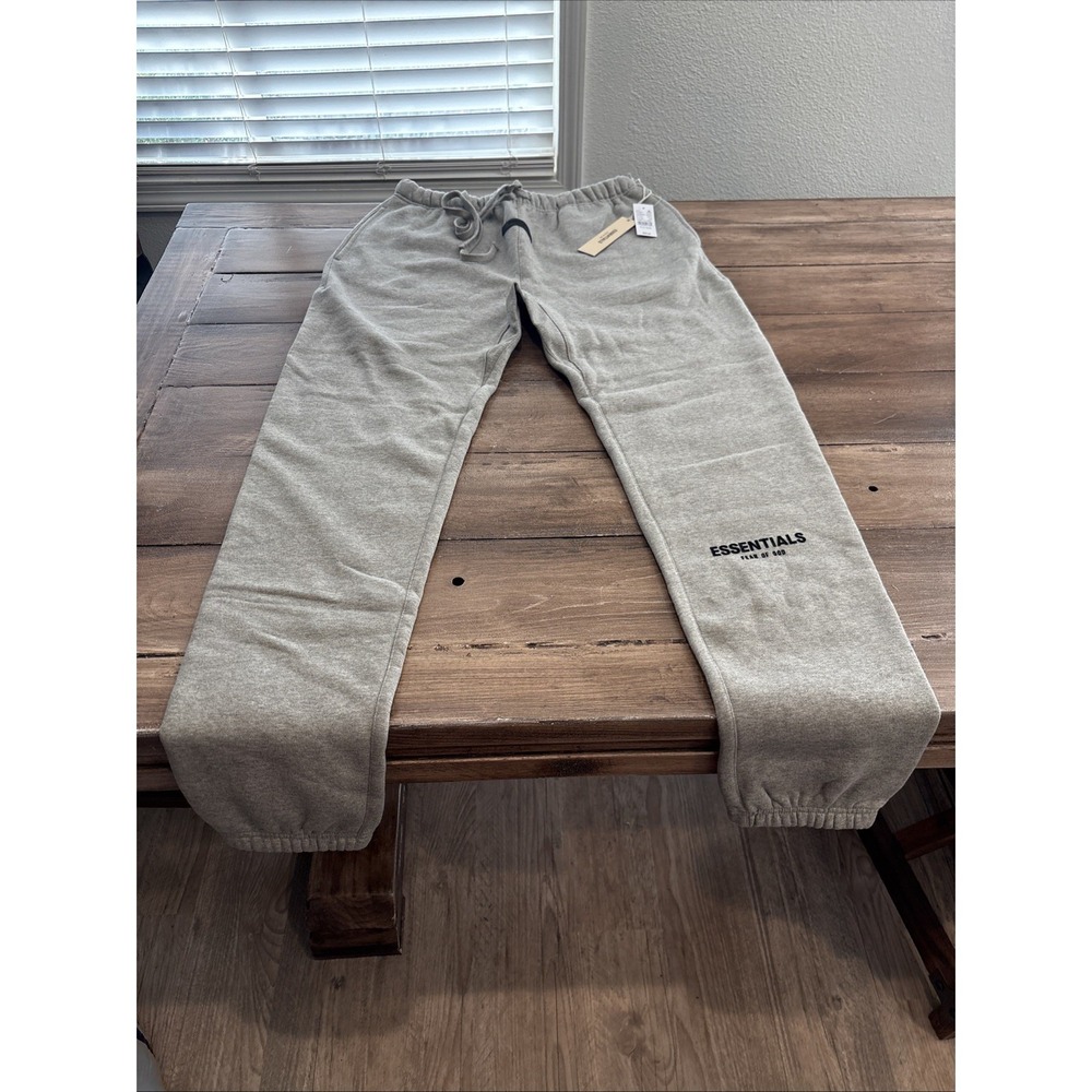 Fear of God Essentials Sweatpants Dark Oatmeal Gray 100% Authentic XL